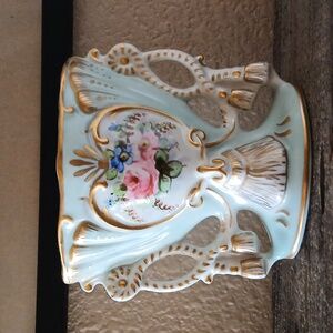 Vintage 1940's Amoges Hand Painted Vase